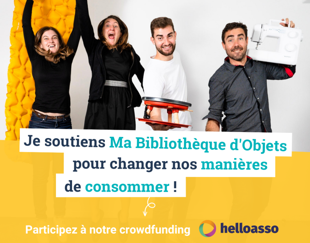 Visuel campagne de financement participatif Ma Bibliothèque d'Objets