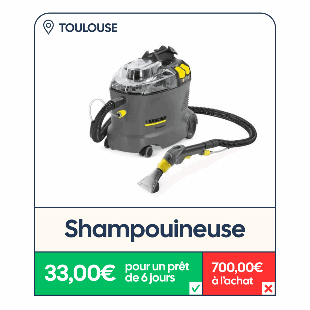 Location shampouineuse Toulouse