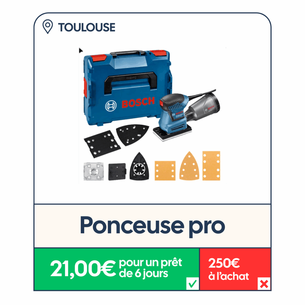 Location ponceuse Toulouse